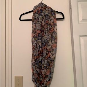 Floral infinity scarf